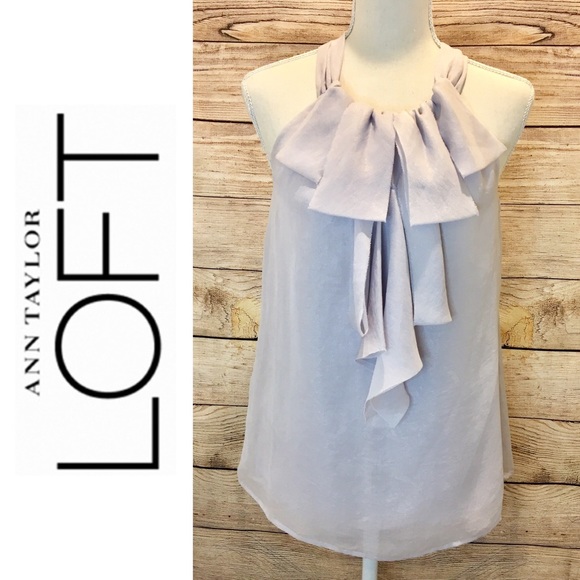 LOFT Tops - Ann Taylor Loft Soft Lilac Flowy Blouse